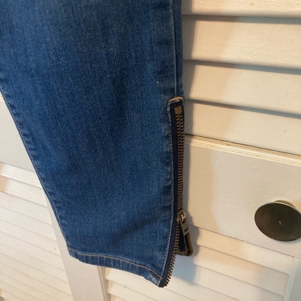 Madewell Blue Skinny Zipper Ankle Denim Jeans Size 30 - Picture 7 of 12